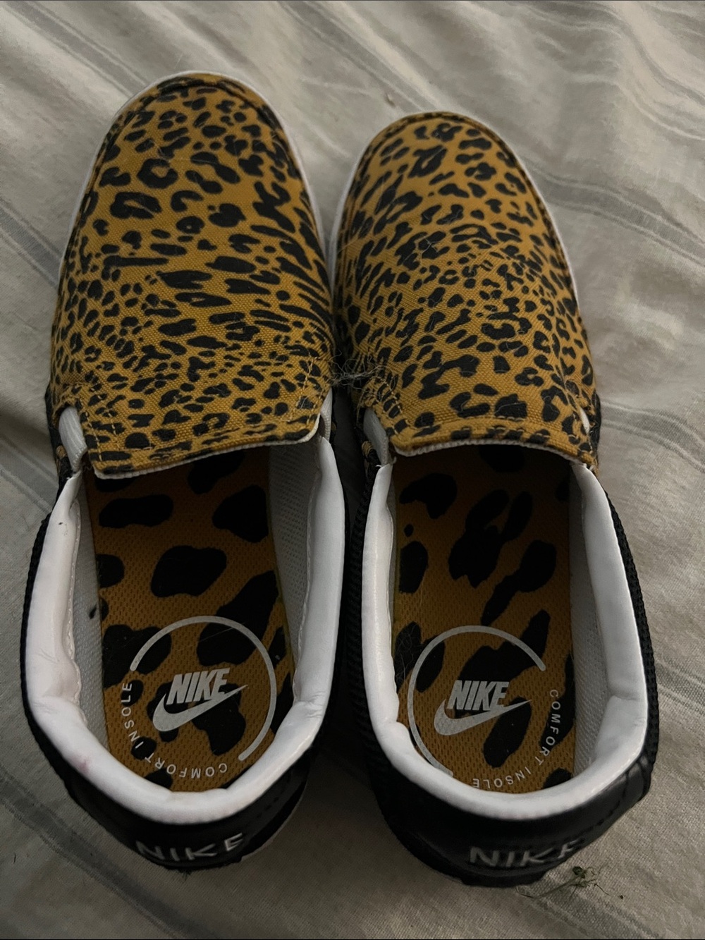 5/$10 item Nike Leopard Print Slip-On Loafers - Yellow and Black